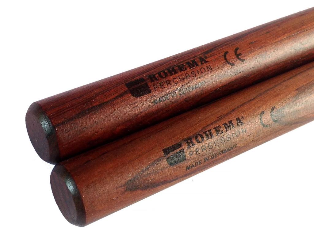 ROHEMA Claves, Round, 1 Pair, Rosewood, 15mm Diameter X 150mm Length, 61419 (Official Japanese Product)