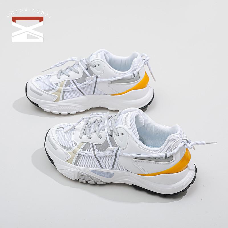 

CHAOXIAOBAI2023 Сетчатые дышащие папины туфли Женская летняя спортивная обувь с толстой подошвой с приподнятым поперечным ремешком Женская универсальная новая повседневная обувь