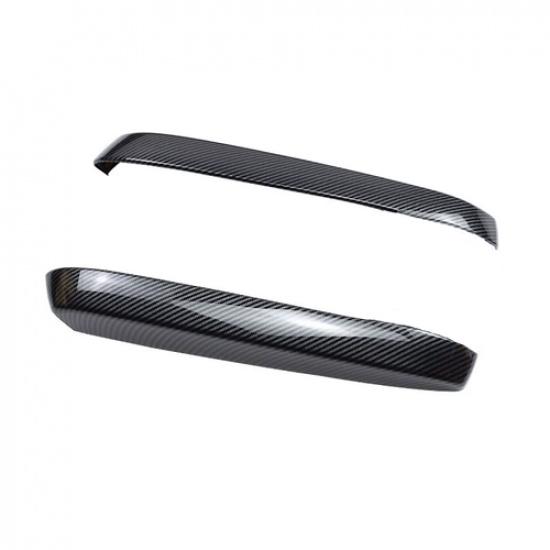 Carbon Fiber Central Storage Box Decor Cover 2pc For Toyota -2025 Highlander