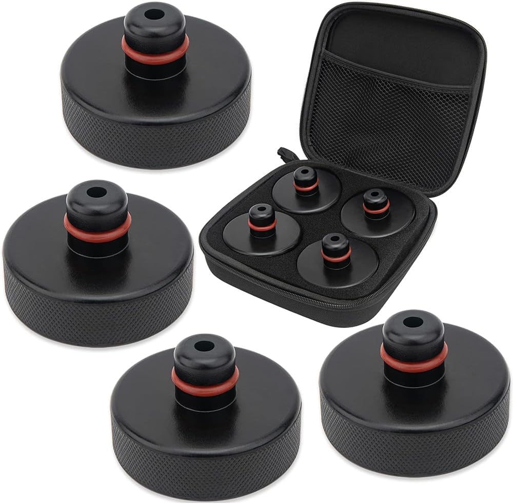Anti-Scratch 4pcs Lifting Jack Pad For Tesla Model 3/S/X/Y/Y Juniper Heavy Duty Rubber Lift Pucks Accessories 2013-2026