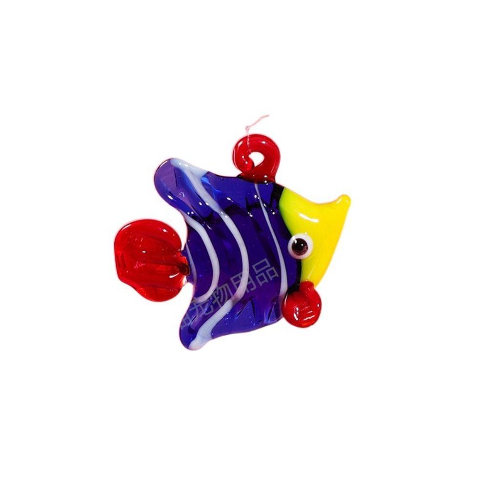 Ocean Aquarium Decor Glass Mini Figurine Pendant New Floating Marine Animal  Fish Tank