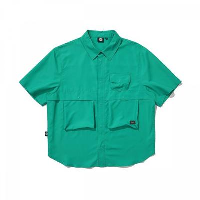 Utility Short Sleeve Shirt  Green  Model  24ss