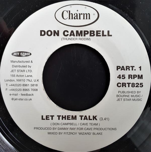 

7inch Record DON CAMPBELL - Let Them Talk CRT825 Charm 2000 UK Reggae, Ska & Dub Used