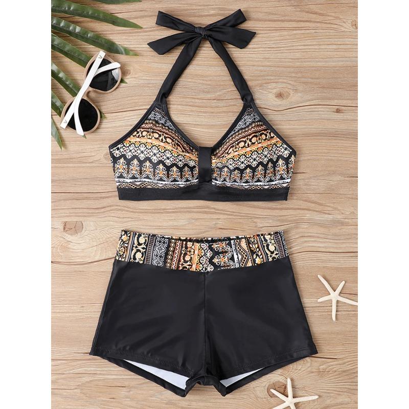 2026 High Waist Bikinis Women Sports Swimwear Print Bathing Suit Female Padded Beach Wear Bathers Swimming Swimsuit Summer