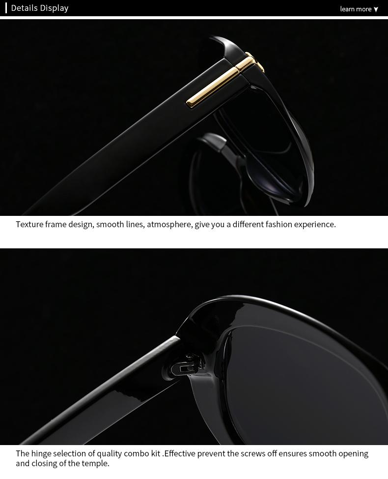European And American New  Hot-Selling Modern Retro Large-Frame Sunglasses Trendyy Street Photography Lh261