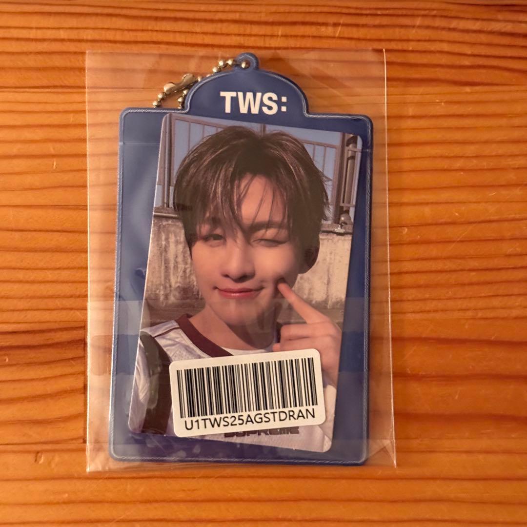 

[USED] Jihoon TWS TRY WITH US Bonus Trading Card & Photo Card Holder