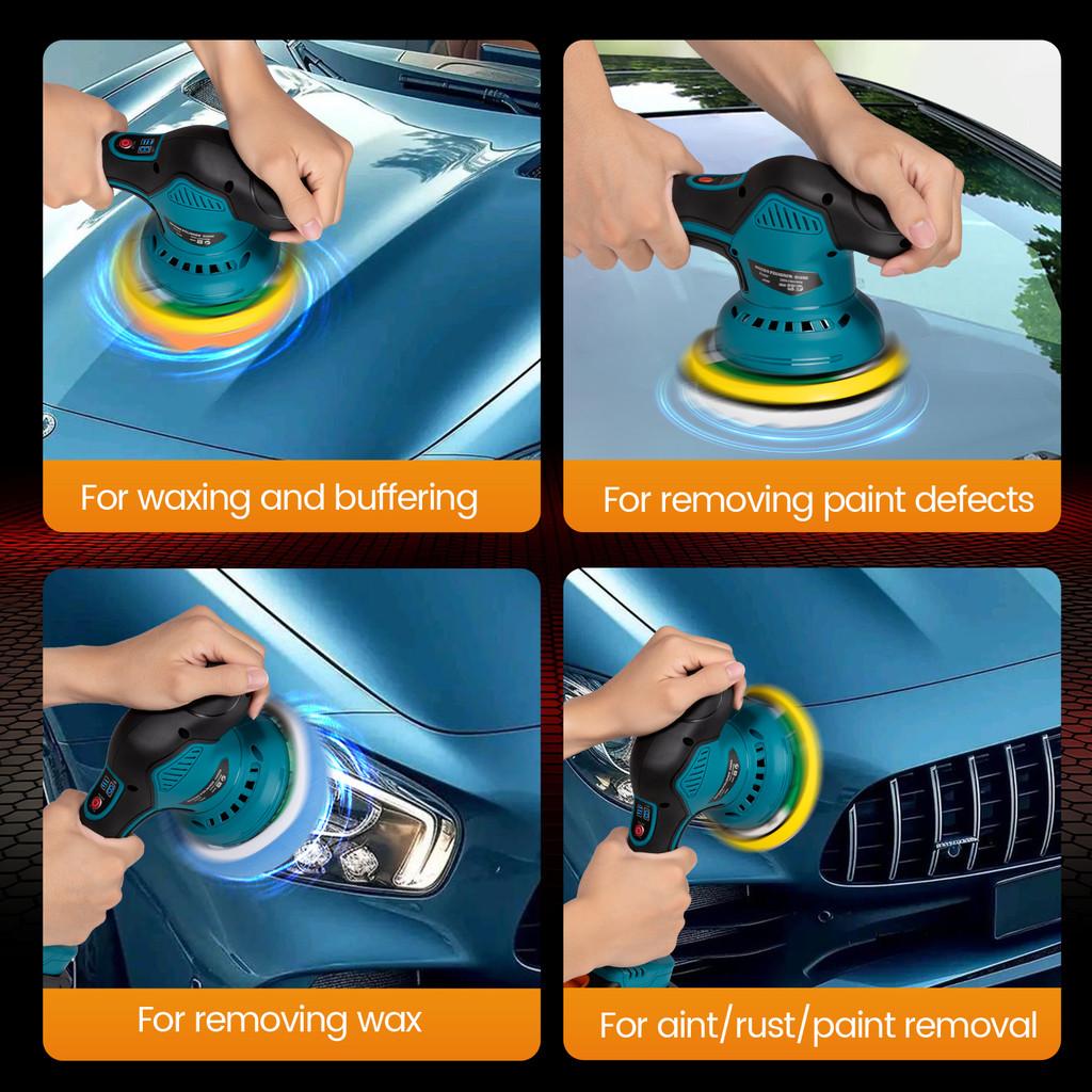 5500RPM Digital Display Electric Polisher Machine Auto Car Waxing Polishing Machine Cordless Portable Car Polisher