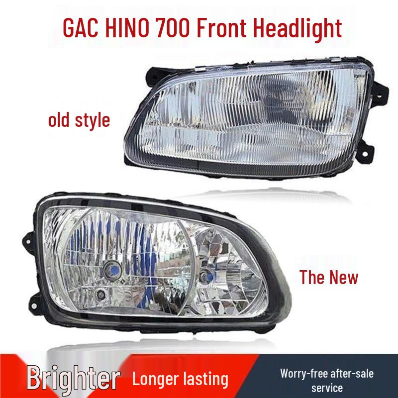 

Compatible Hino 700P Concrete Pump Truck Headlight Assembly Left manual patterned lampshade