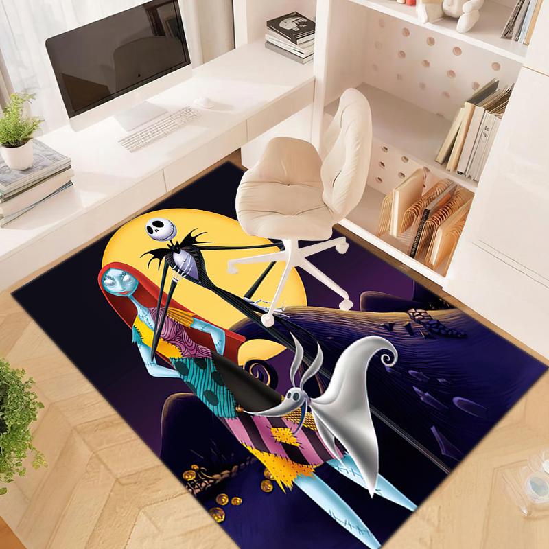 1PC The Nightmare Before Christmas Rug - Home Decoration Carpet For Living Room Bedroom Flooring Computer Chair Area Rug