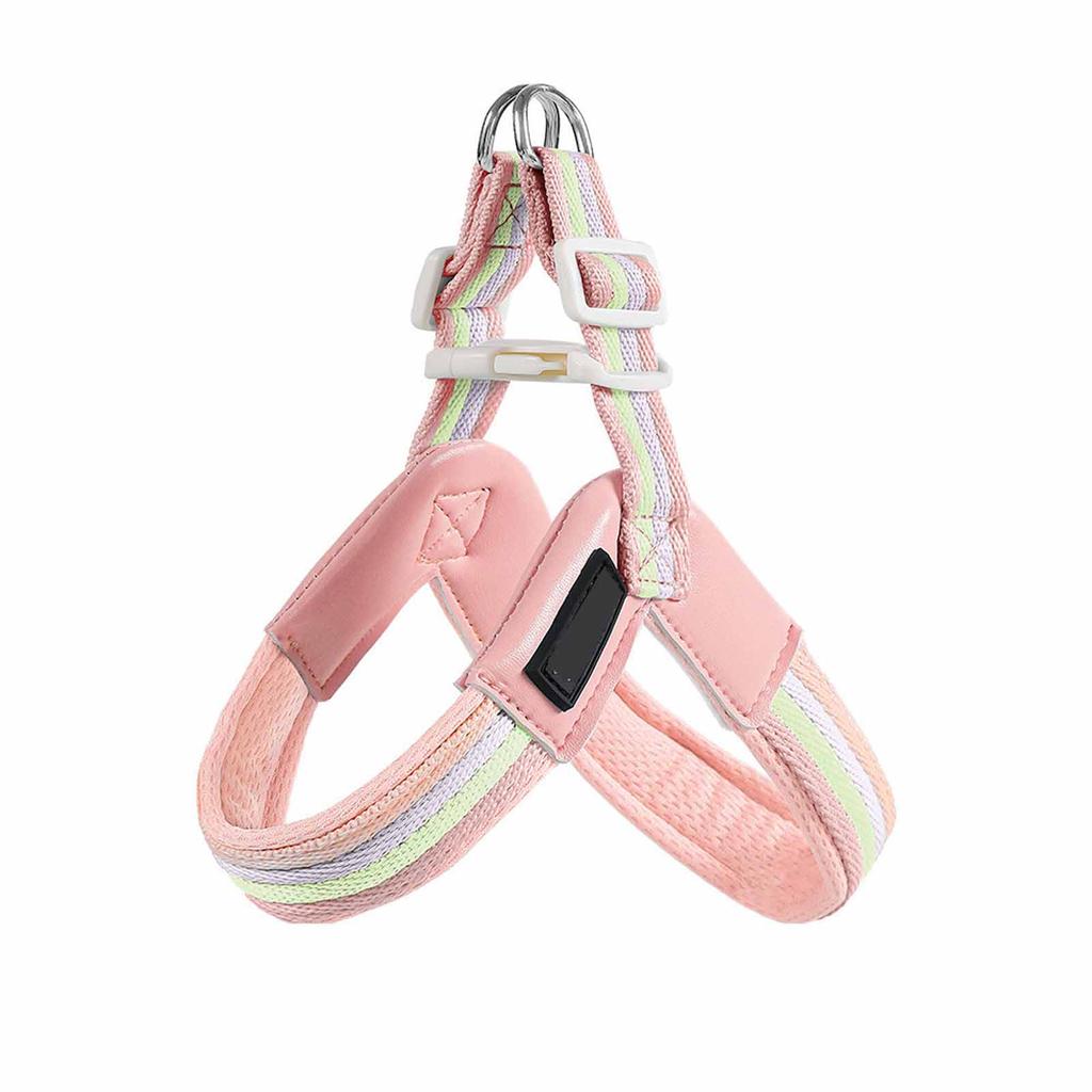 Chest & Back Strap Dog Leash, Breathable Vest Dog , Small and Medium Dog Leash for Bichon , Adjustable Pet Collar and