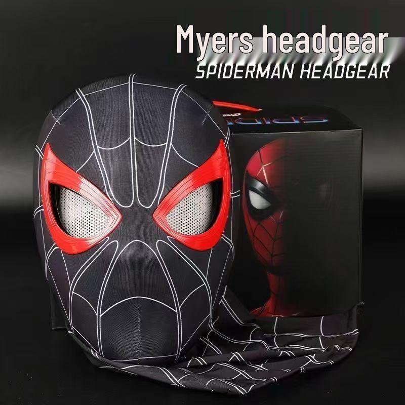 Electrically Blinking Spider-Man Mask with Light-Up Eyes - Perfect for Christmas Cosplay