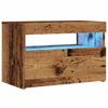 VidaXL TV Cabinet with LED Lights Old Wood Engineered Wood, TV Stand, Media Unit, TV Console, Hi-Fi Cabinet, 856309