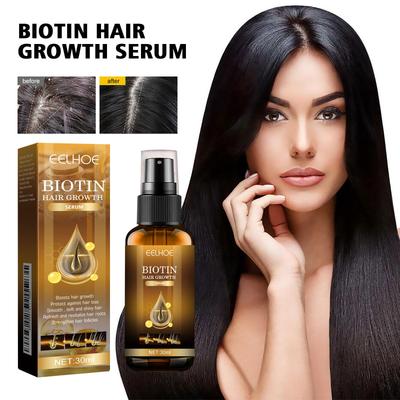 Biotin Fast Hair Growth Products Anti Hair Loss Serum Spray Prevent Baldness Treatment Scalp Beard Beauty Hair Care Product