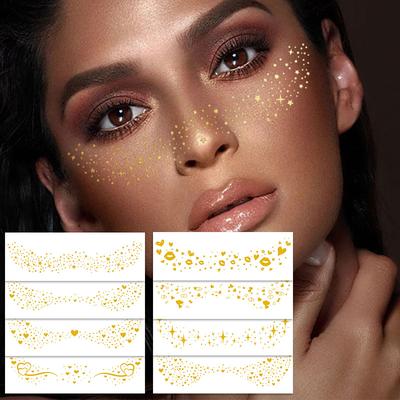 Lips Love Stars Bronzing Face Makeup Stickers Party Tattoo Stickers Tattoo Qixi Festival