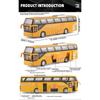 1/64 Children's Bus Alloy Model with Sound & Light Features - Fun & Interactive - Ideal for Playtime, Learning, Or Decorating