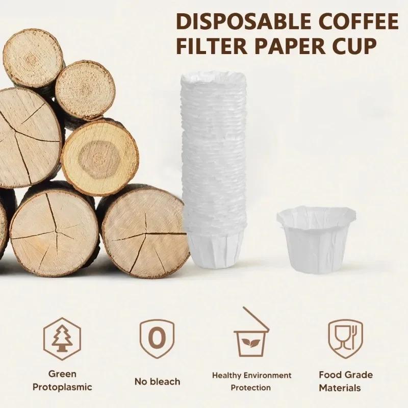 Natural Disposable Coffee Paper Filters Compatible with Keurig Single Cup K-CUP,Coffer Filters ,Reusable K-CUP Filters