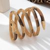 Stylish Retro Snake Necklace Multi Wear Option as Chokers Bracelet or Armband Adjustable Flexible Alloy Materials
