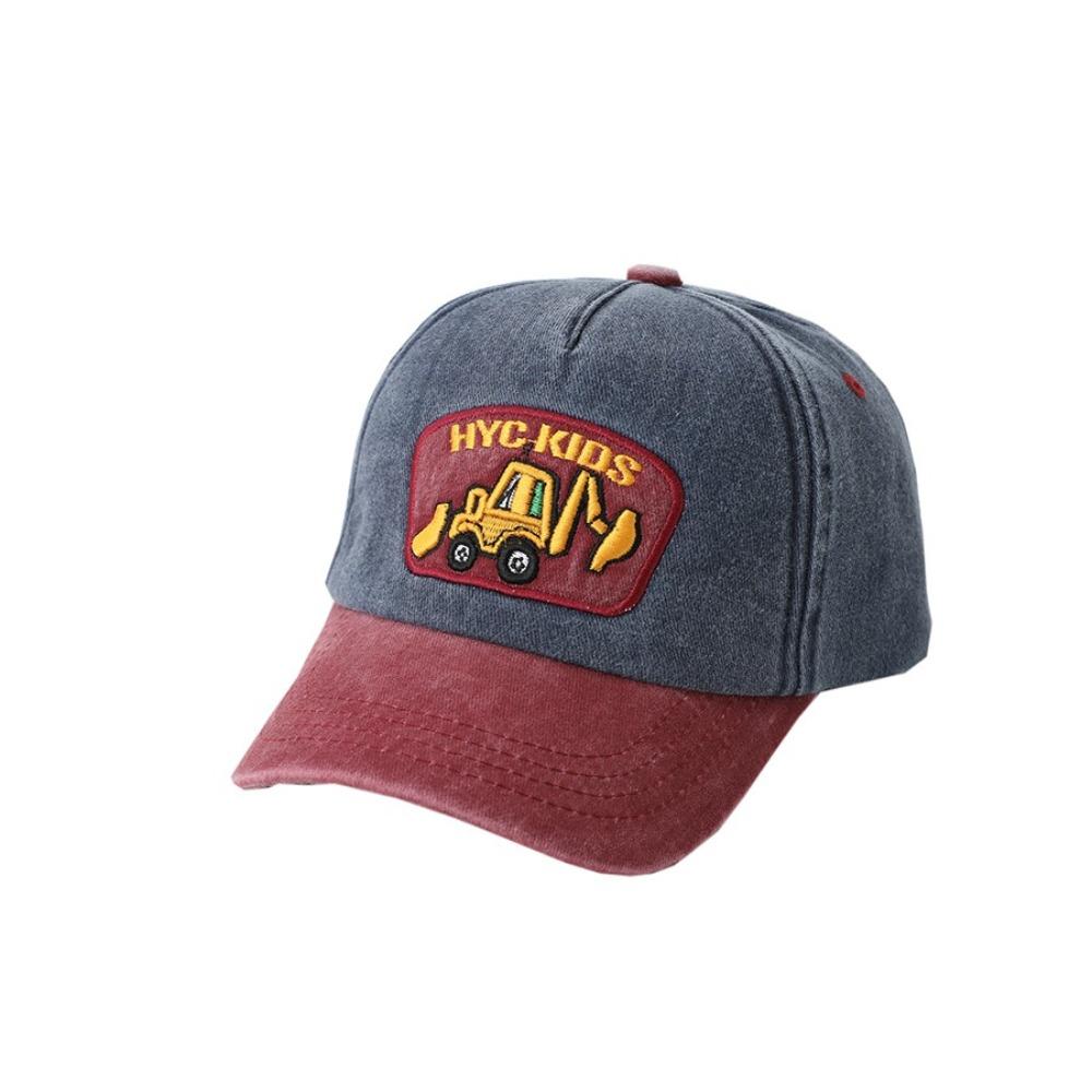 Cappellino con visiera regolabile Colore lavato Cappellino da baseball 2025 Cappello da sole Bambini
