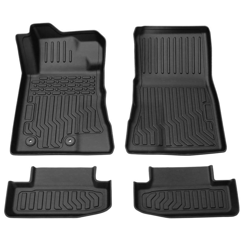Floor Mats Liners Carpets for 2015- Ford Mustang All Weather TPE Rubber 3pcs