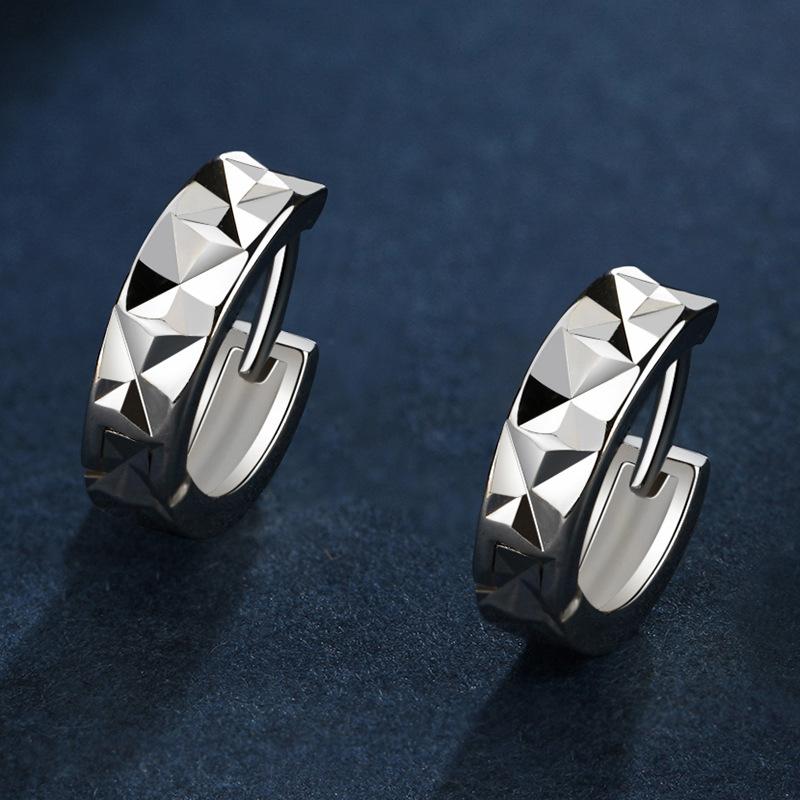 Ohrringe aus 925er Sterlingsilber für Damen, origineller Charme, doppelte Creolen mit Pavé-Zirkonia, feiner Verlobungs- und Jahrestagsschmuck, Geschenk 5355