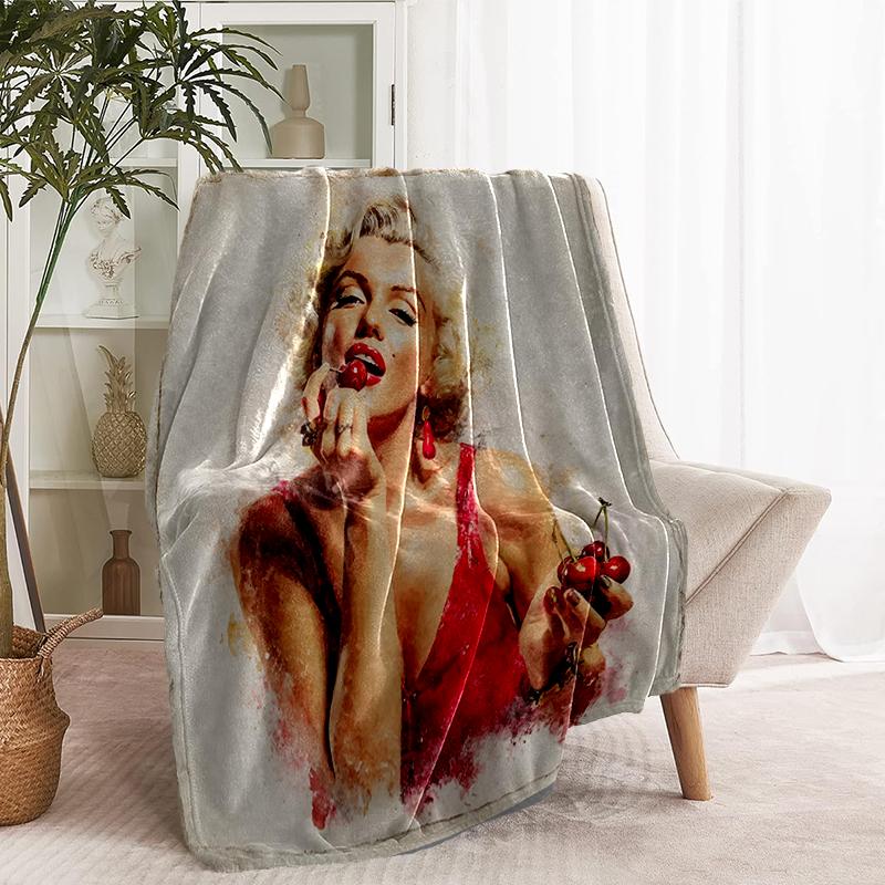 Singer Print Blanket - Soft & Comfortable, for Bedroom, Travel, Sofa, Home Decoration - Birthday Christmas Gift for Friend