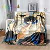 Hashibira Inosuke Demon Slayer Character Anime Blanket Lightweight Comfortable Soft Breathable Ultra Warm Blanket Bedding Travel