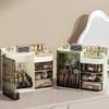 Cosmetic Organizer Makeup Storage Box Drawer Layers Luxury Desktop Storage Cabinet Table Dustproof Lipstick Powder Storage Box