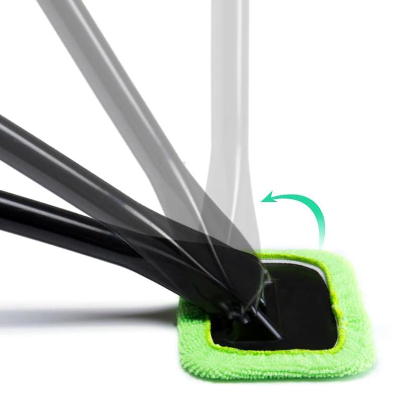 Car Window Cleaner Brush Kit Windshield Cleaning Wash Tool Inside Interior Auto Glass Wiper With Long Handle Car Accessories