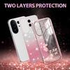 KADEM For vivo S30 5G Case Flower TPU Flexible Gradient Phone Cover
