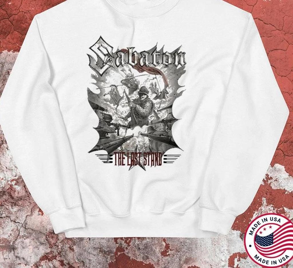 Sabaton All The Way Xmas snowman Sweatshirt white All sizes