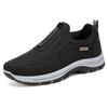 Mens Wide Width Slip-On Casual Shoes Breathable PU Leather Flat Sole Outdoor Leisure Footwear