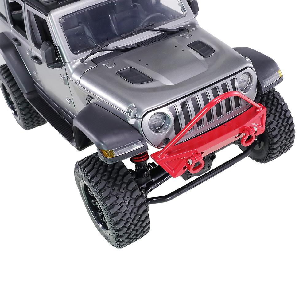 For MN1/12 MN128 RC car metal front bumper, front anti-collision belt winch installation hole upgrade parts  accessories