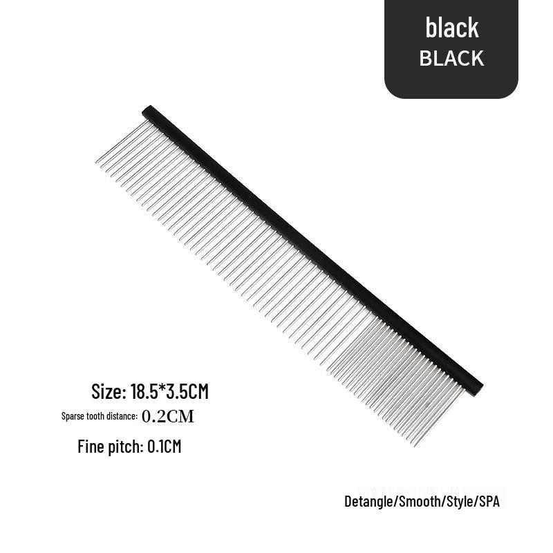 New Arrival De-Shedding Rake: Wide Handle Stainless Steel Pet Comb for Hair Removal