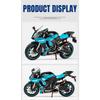 1/12 Yamaha YZF-R1M Alloy Racing Motorcycle Model Simulation Diecast Metal Cross-Country Motorcycle Model Sound and Light Kids Toy Gift
