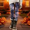 Women's Halloween Printed Stretchy Leggings Pants for Cozy Casual Home Wear