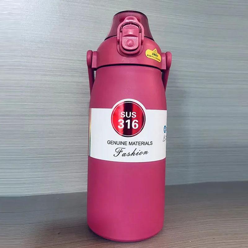 1.2L Thermos Bottle Large Capacity Thermal Thermo Water Bottle Stainless Steel Thermo Bottle Portable Thermal Mug Insulated Cup