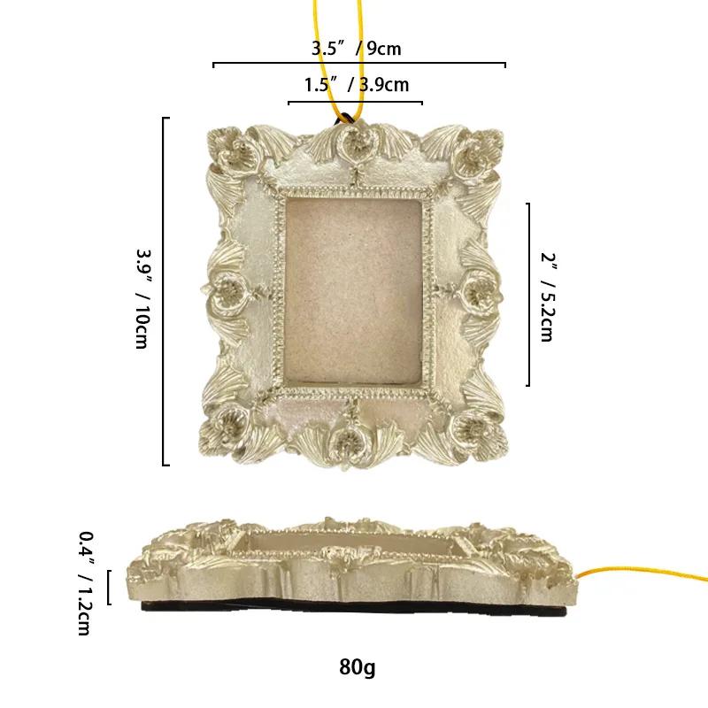Hot sale Creative Retro Christmas Tree Home Decoration Resin Photo Frame Pendant Pendant Photo Frame Gift Idea Small