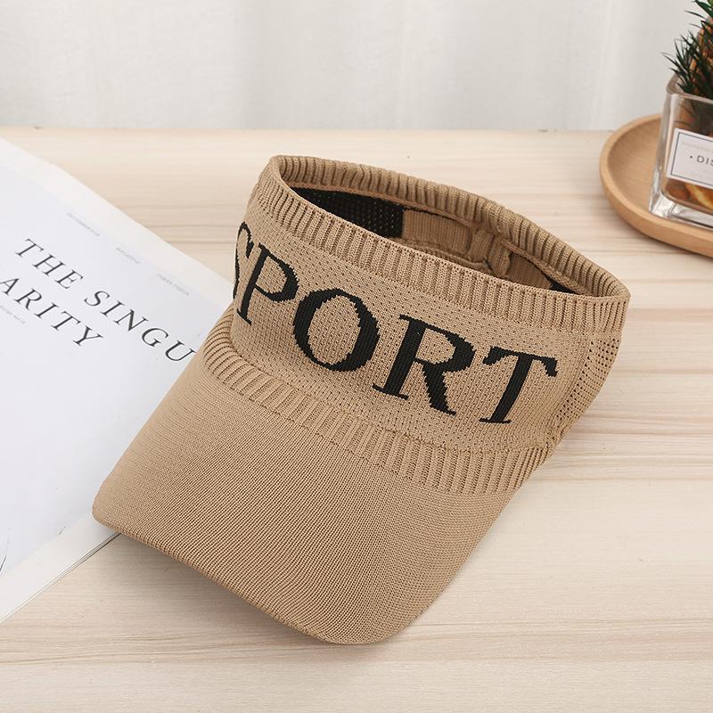 Visor Plus Long 10CM Brim Ponytail Baseball Cap Women Summer Knitted Breathable Golf Beach Hat For Outdoor Sports Empty Top Hat