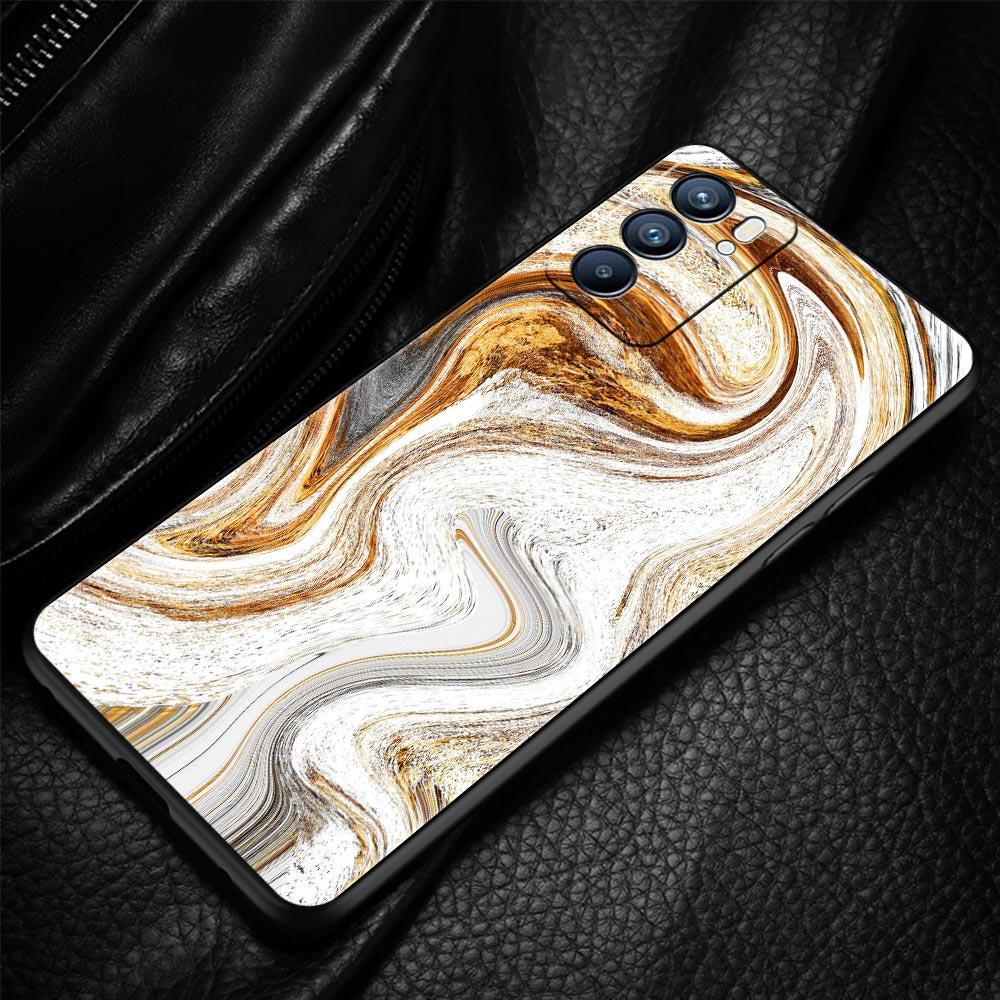 Vintage Marble Phone Case For Oppo Reno 13 12 11 10 7 F Find X5 X6 A98 A80 A79 A78 A57 A54 A31 A17 Pro 5G Soft TPU Cover Fundas