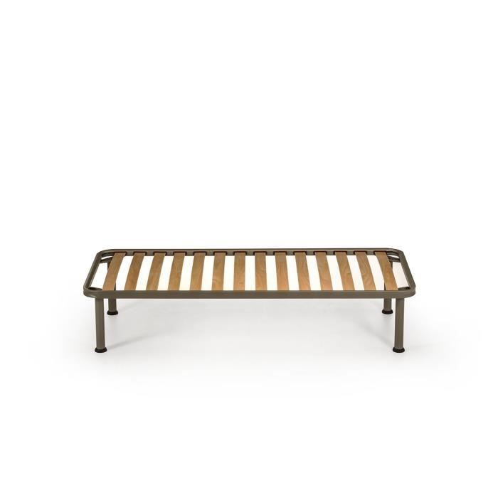 Lot de 2 Matelas 80x190 + Sommier + pieds + Oreiller Mémoire + Protège Matelas Offerts Mousse Poli Lattex Indéformable - 23 cm - Fe