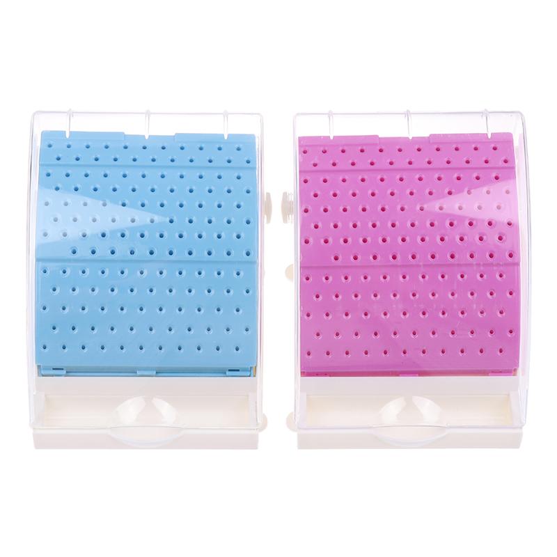 142 Holes Dental Burs Box Dentist Tools Drill Case Disinfection Organize Holder Plastic High Quality Dentistry Instrument Holder