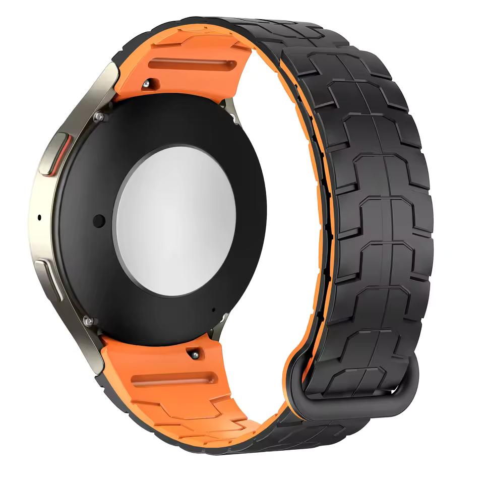 No Gaps 20mm Silicone Magnetic Band for Samsung Watch Galaxy 7 Classic 43mm 47mm 42 46mm For Galaxy 6 5 4 44 40mm Strap 5Pro 45mm Bracelet