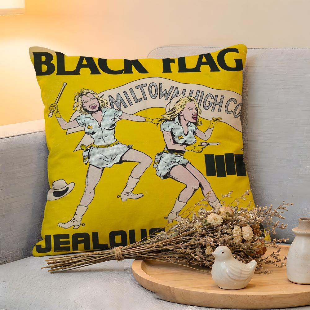 

Cushion Cover Linen SkinFriendly Soft Decorative Case for Sofa Home Decor Blackflag Tour Pillow cover 30x30cm
