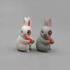 12Pcs Cute Mini Rabbit Animal Figurine Garden Desk Decoration Crafts In the Living Room The Decoration Is Beautiful and Generous