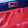 For Volkswagen vw Beetle 2001-2012 ABS red carbonfiber Inner Door Bowl Panel ide Handle Protector Cover Interior Accessories