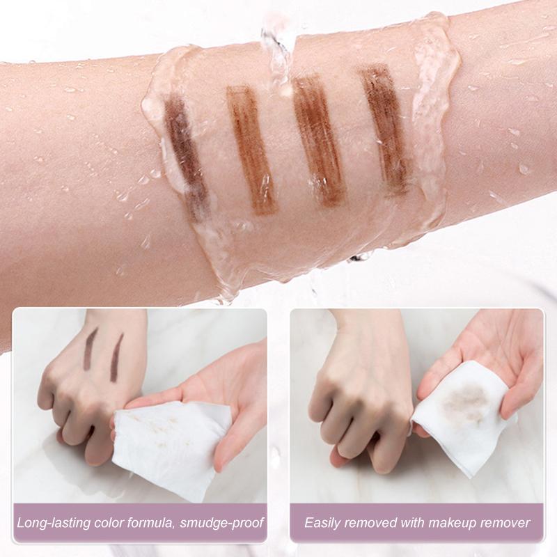 4 Colors Eyebrow Tint Waterproof Long Lasting Coffee Brown Color Eyebrow Gel Paint Eyebrow Tint Makeup Tool Brow Enhancer Cream