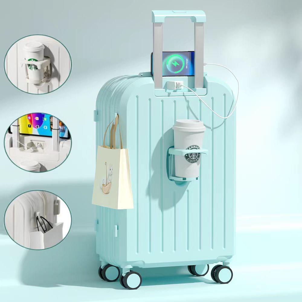 20-Inch Lightweight Spinner Suitcase: Stylish, Compact, with Combination Lock, Unisex Design and High-Quality Wheels for Easy Travel.