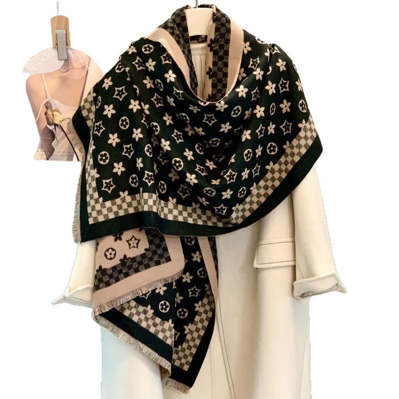 Luxuriöse Herbstwärme: Dicker vielseitiger Jacquard-Schal & Imitat-Kaschmir-Schal