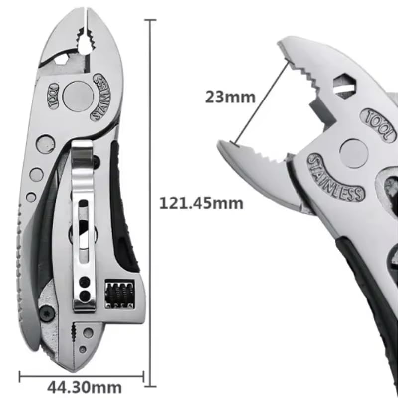 zmart pliers pocket knife screwdriver adjustable wrench multi-tool