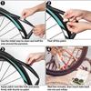 50PCS Bicycle Tire Repair Patch Glue Quick-Fix Repairing Tyre Protection Patch for Mountain Road Bike Inner Tyre Repair Pads